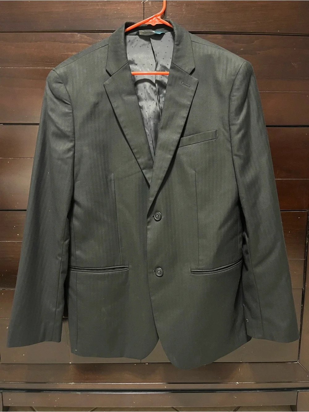 Perry Ellis Black Two-Button Notch Lapel Blazer